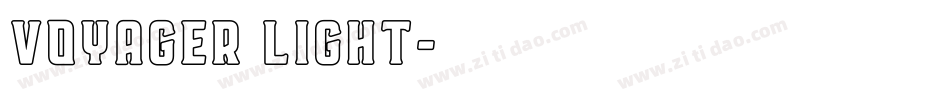 Voyager Light字体转换